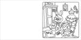 Load image into Gallery viewer, Happy Days - Deluxe Cosy Colouring Folder - Cool Cuties
