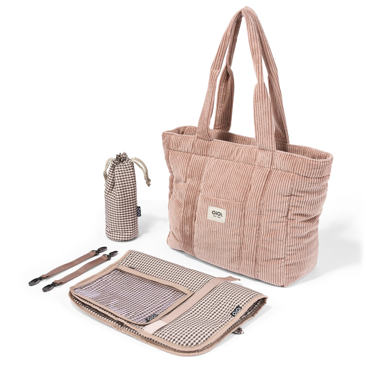 OiOi - Everyday Tote - Rose Pink Corduroy