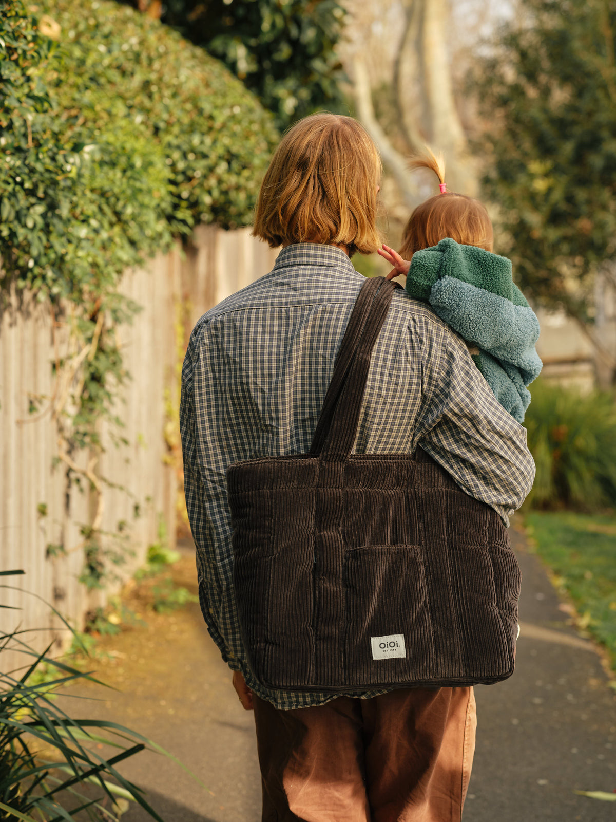 Everyday Tote - Chocolate Brown Corduroy