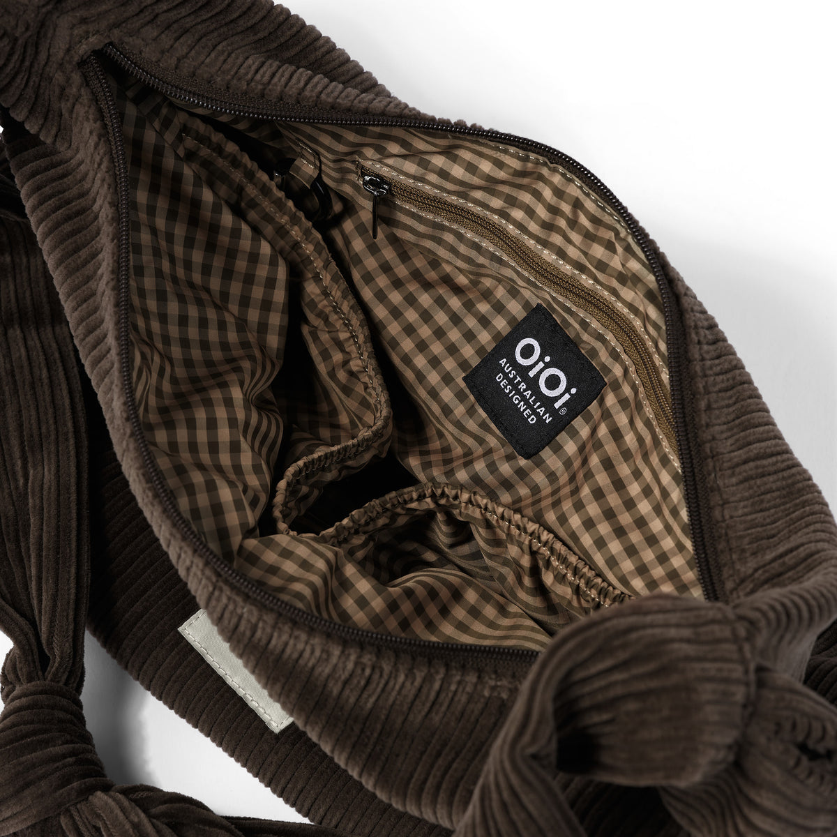 OiOi - Luna Crossbody - Chocolate Brown Corduroy