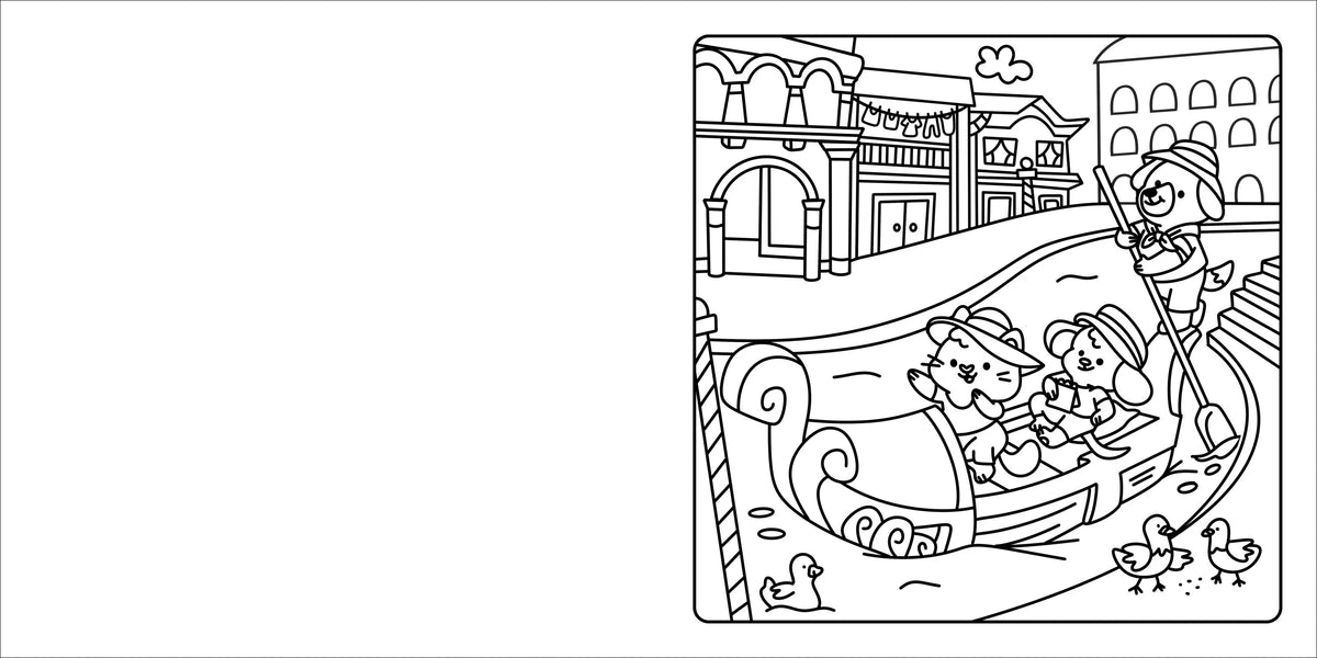 Happy Days - Deluxe Cosy Colouring Folder - Cool Cuties