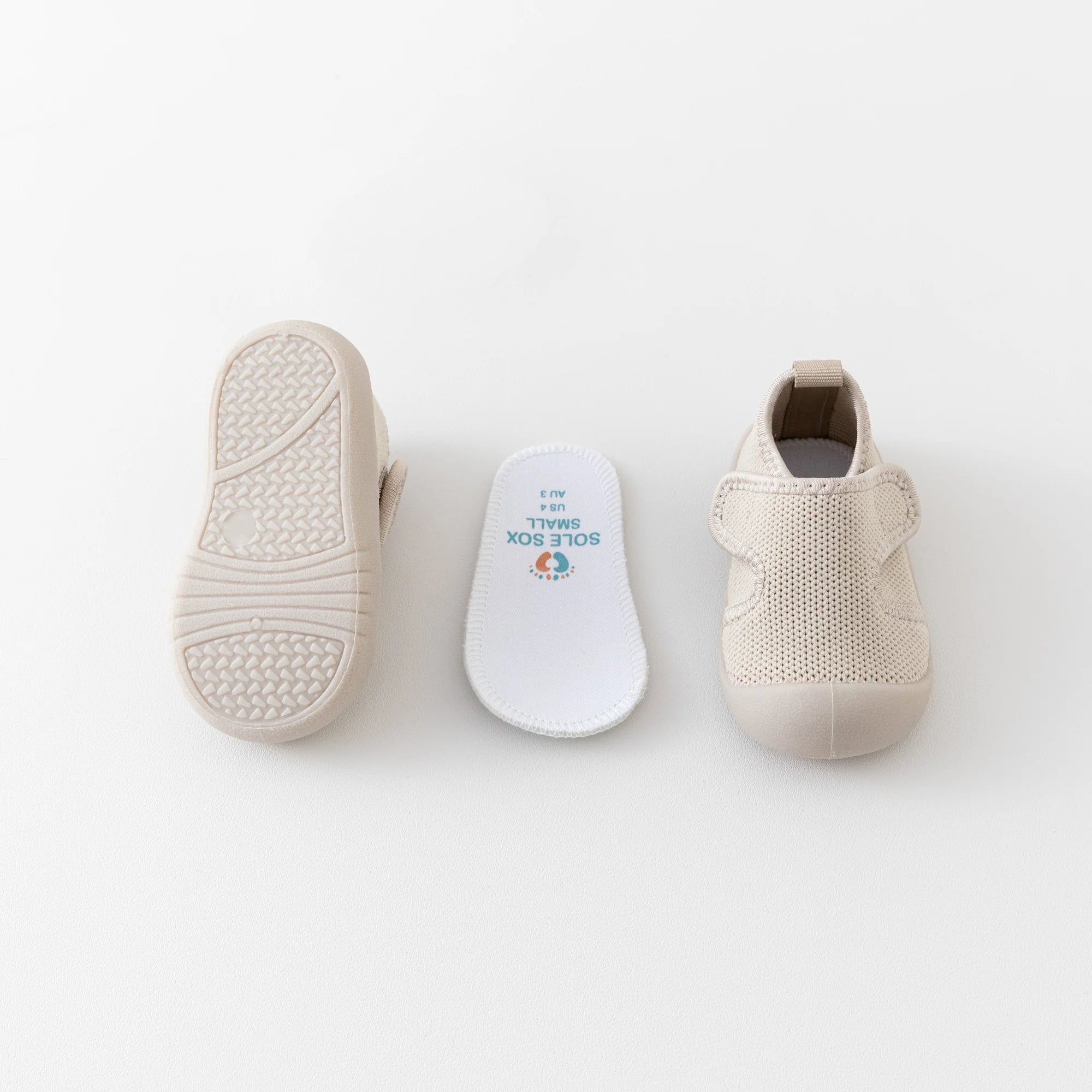 Sole Sox Barefoot Velcro Shoes - Sand