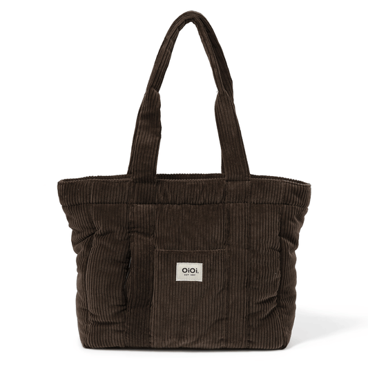 Everyday Tote - Chocolate Brown Corduroy