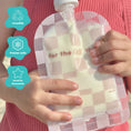 Load image into Gallery viewer, Sinchies Reusable Food Pouch (150ml) - Checkmate Blush
