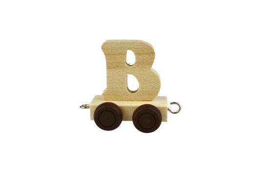 B - Wooden Letter Train Carriage