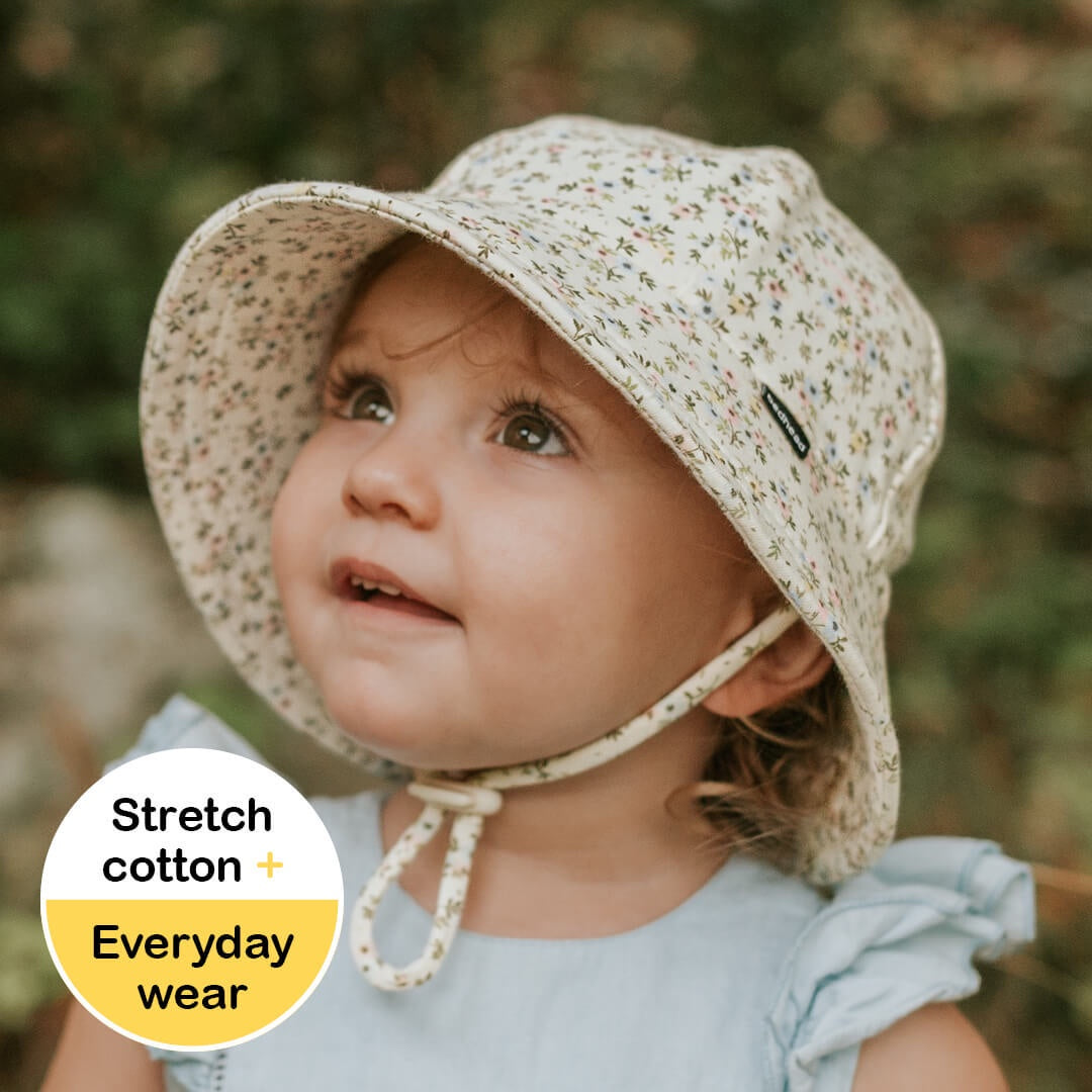 Charlotte - Toddler Bucket Flap Sun Hat - Bedhead Hats