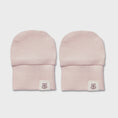 Load image into Gallery viewer, Baby Pink Organic Cotton Rib Mittens - Snuggle Hunny
