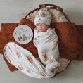 Load image into Gallery viewer, Bears Organic Jersey Wrap & Beanie Set - Snuggle Hunny
