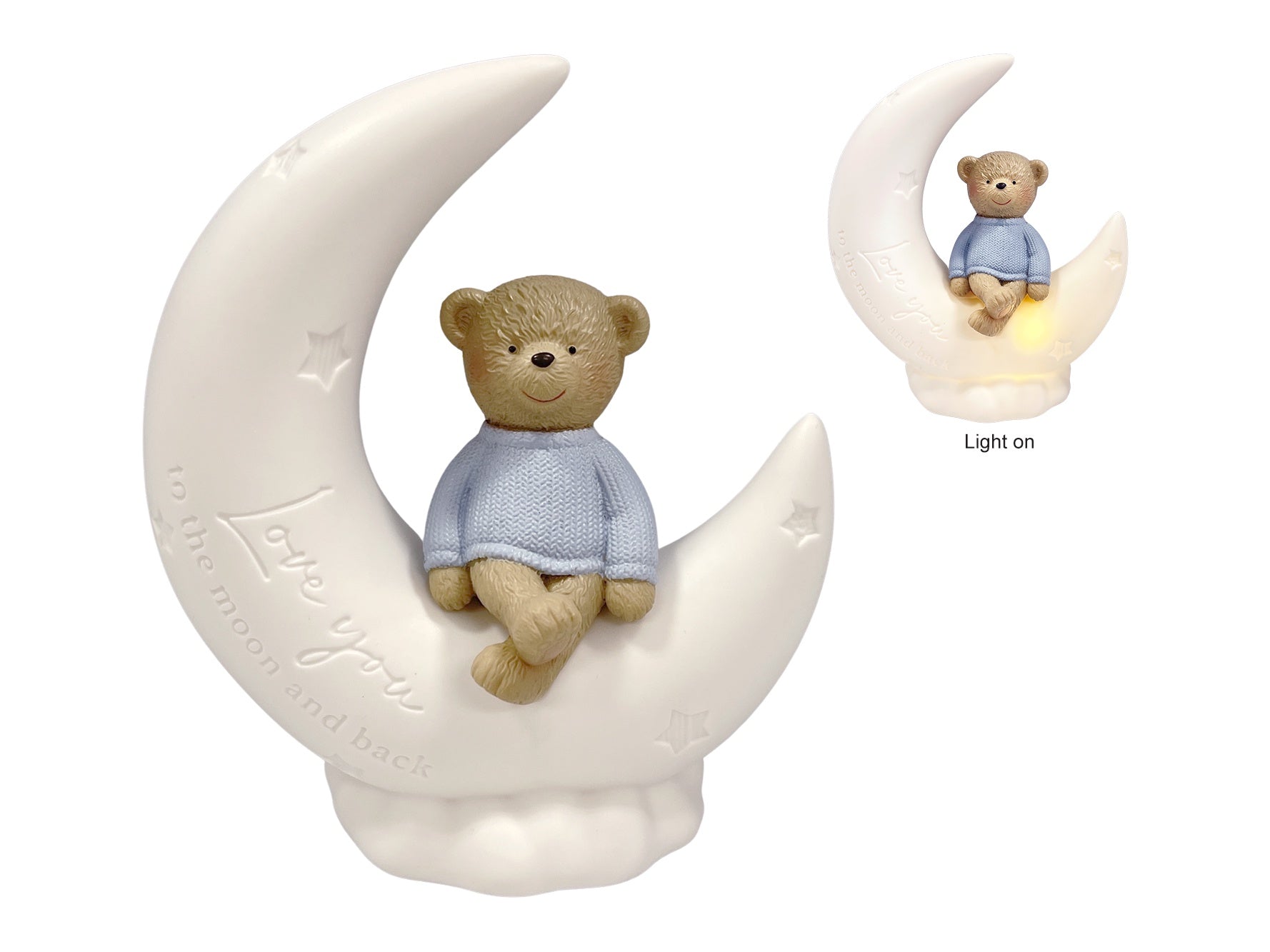 Blue Moon Teddy Bear - LED Light
