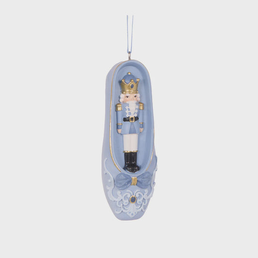 Blue Nutcracker Ballet Ornament
