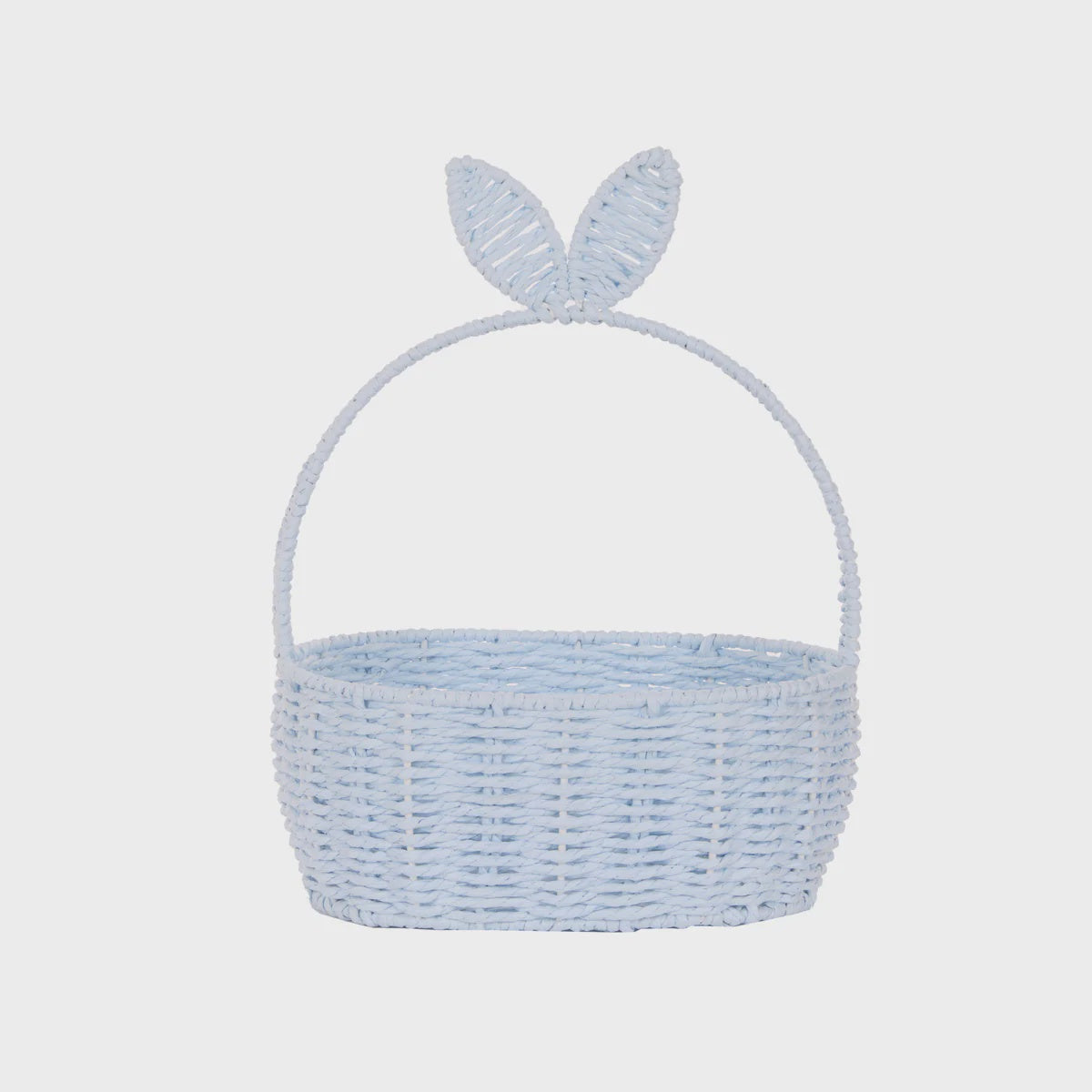 Blue Oval Bunny Basket