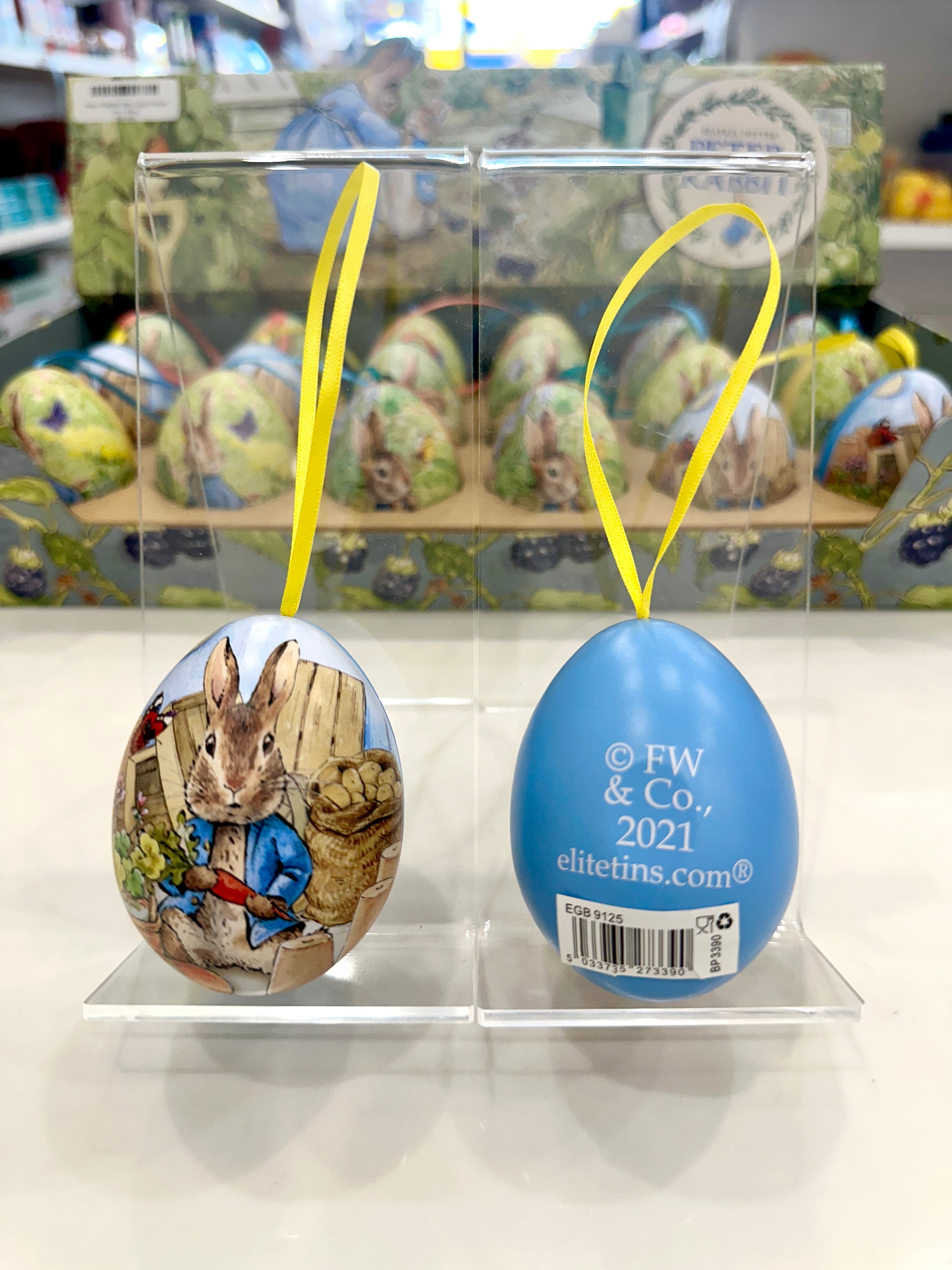 Peter Rabbit Mini Egg Shape Tin