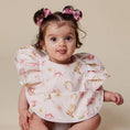 Load image into Gallery viewer, Boots & Bows Frill Snuggle Bib - Snuggle Hunny
