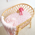 Load image into Gallery viewer, Boots & Bows Organic Bassinet Sheet / Change Pad Cover - Snuggle Hunny
