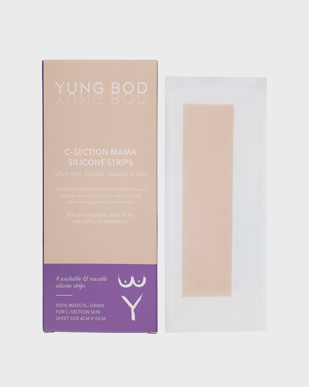 C-section Silicone Scar Strips