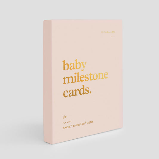 Baby Milestone Cards - Cream - Fox & Fallow