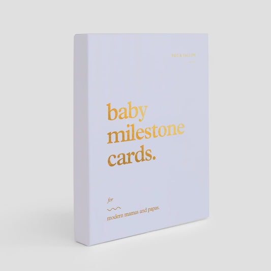 Baby Milestone Cards - Powder Blue - Fox & Fallow