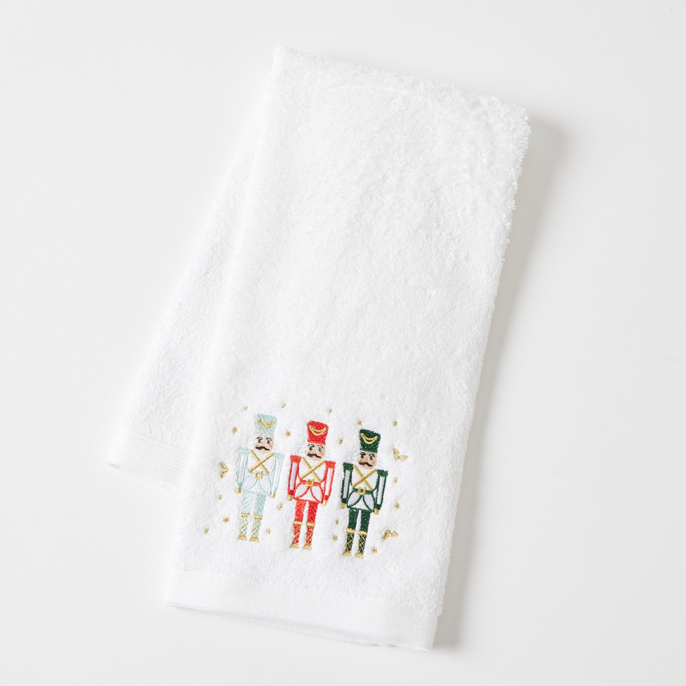 Christmas Soldier - Embroidered Hand Towel