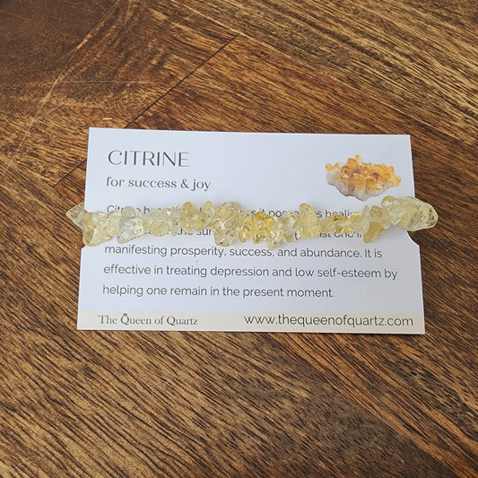 Citrine Chip Bracelet - The Queen Of Quartz