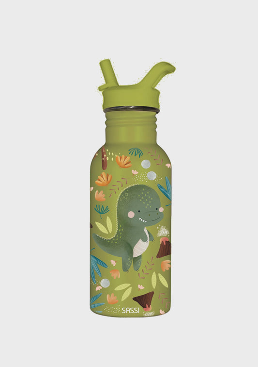 Cracky the Dinosaur - Stainless Steel Drink Bottle 500ml