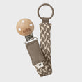 Load image into Gallery viewer, BIBS - Pacifier Clip - Dark Oak/Vanilla
