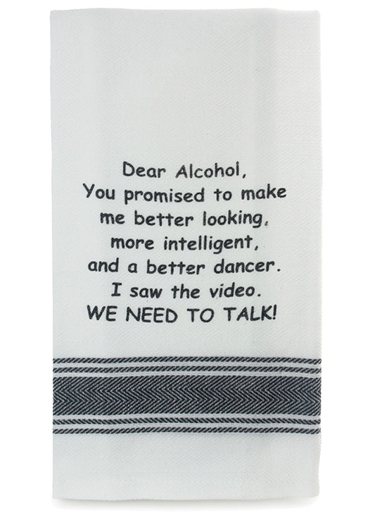 Dear Alcohol - Tea Towel
