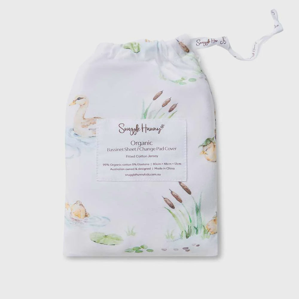 Duck Pond | Organic Bassinet Sheet / Change Pad Cover