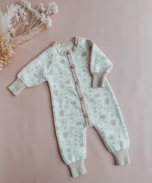 Indigo Dreams - Romper - Oatmeal Spot