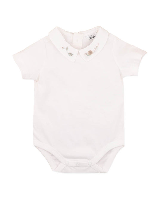 Evan Emb. Collared Bodysuit - Bebe By Minihaha