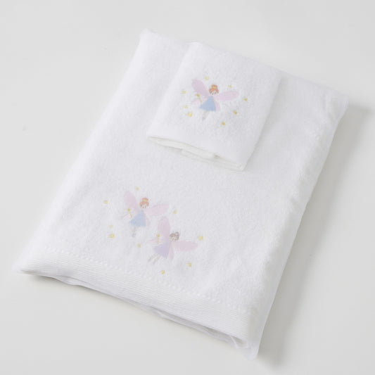 Fairy Dust | Baby Bath Towel & Face Washer In Organza Bag