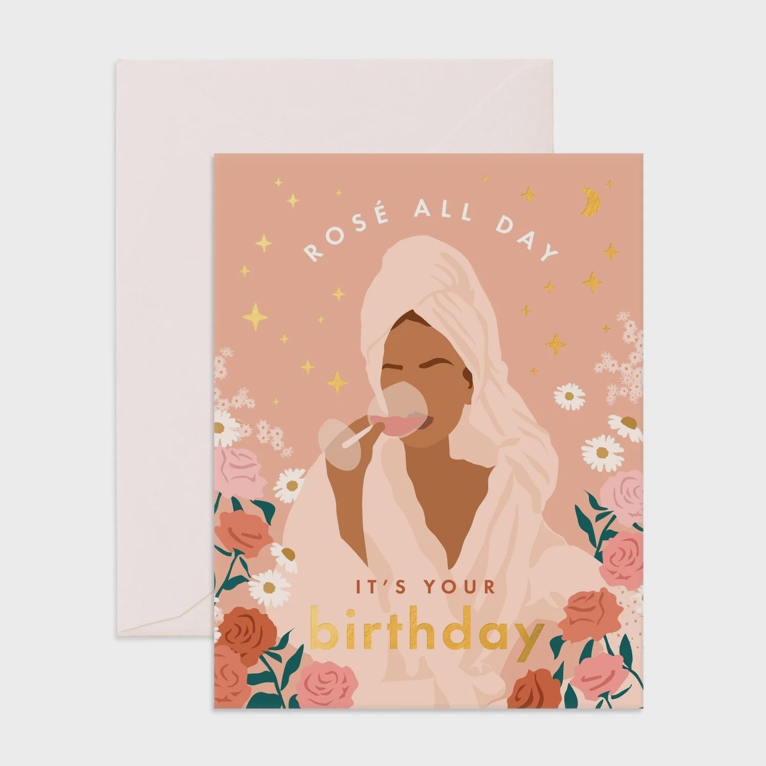 Rosé All Day - Greeting Card - Fox & Fallow