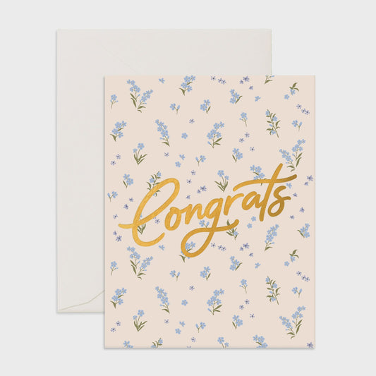 Congrats Forget-Me-Not - Greeting Card - Fox & Fallow