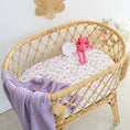 Load image into Gallery viewer, Gracie Organic Bassinet Sheet / Change Pad Cover - Snuggle Hunny
