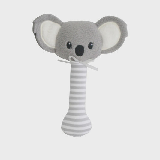 Grey - Koala Stick Rattle