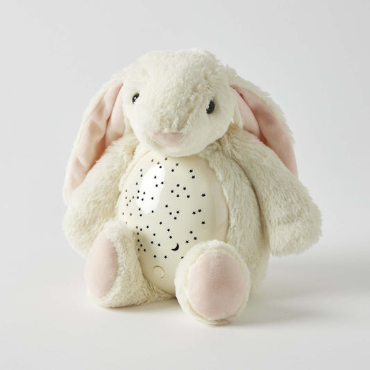 Cream Bunny Plush Night Light - Jiggle & Giggle