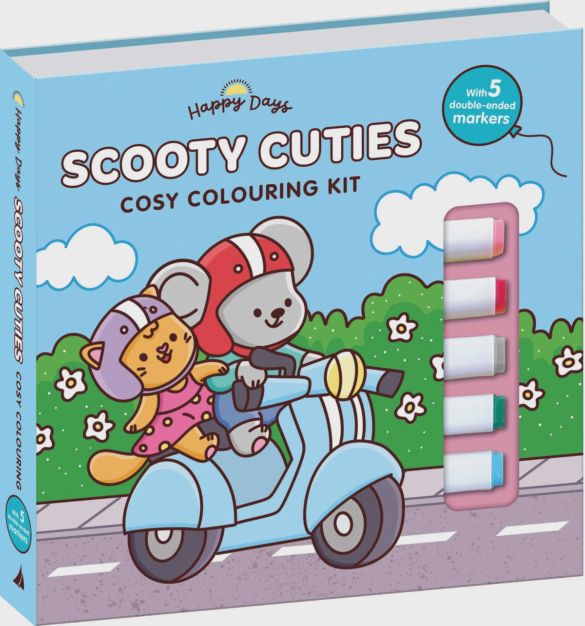Happy Days - Scooty Cuties Cosy Colouring Kit