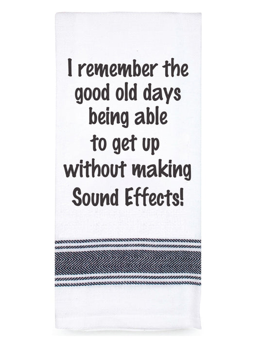 I Remember No Sound Effects - Tea Towel