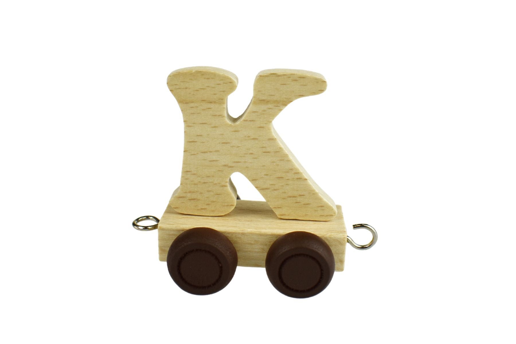 K - Wooden Letter Train Carriage