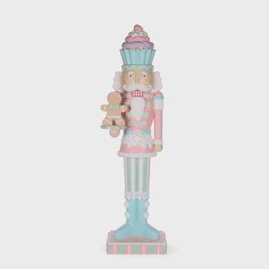 LED Pastel Piped Candy Nutcracker 124cm