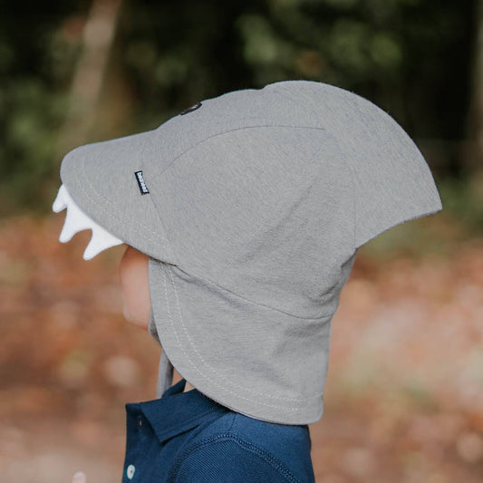 Shark - Grey Marle - Legionnaire Flap Sun Hat - Bedhead Hats