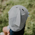 Load image into Gallery viewer, Shark - Grey Marle - Legionnaire Flap Sun Hat - Bedhead Hats
