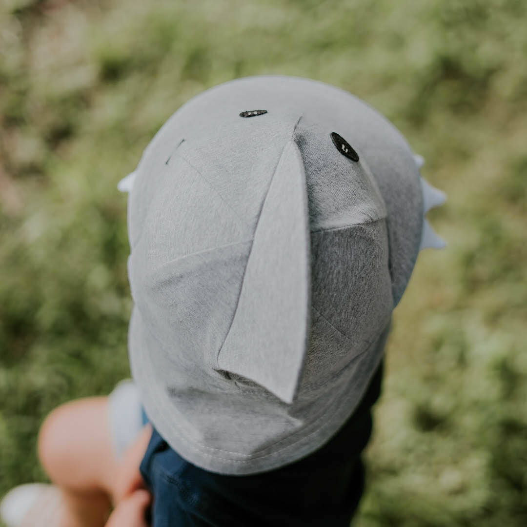 Shark - Grey Marle - Legionnaire Flap Sun Hat - Bedhead Hats