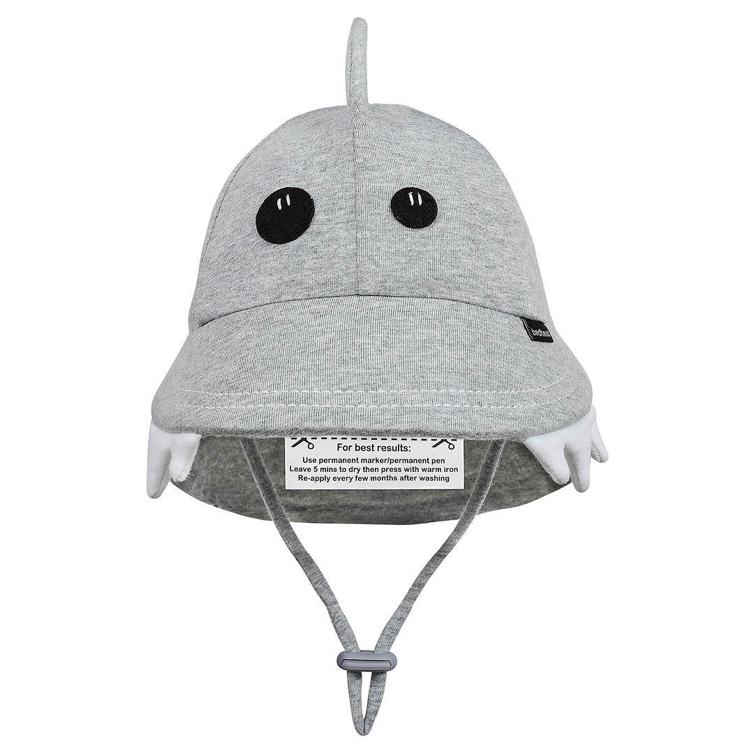 Shark - Grey Marle - Legionnaire Flap Sun Hat - Bedhead Hats