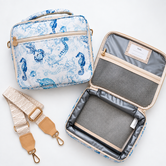 Lunch Bag & Matching Shoulder Strap - Oceanna - Wonderland4children