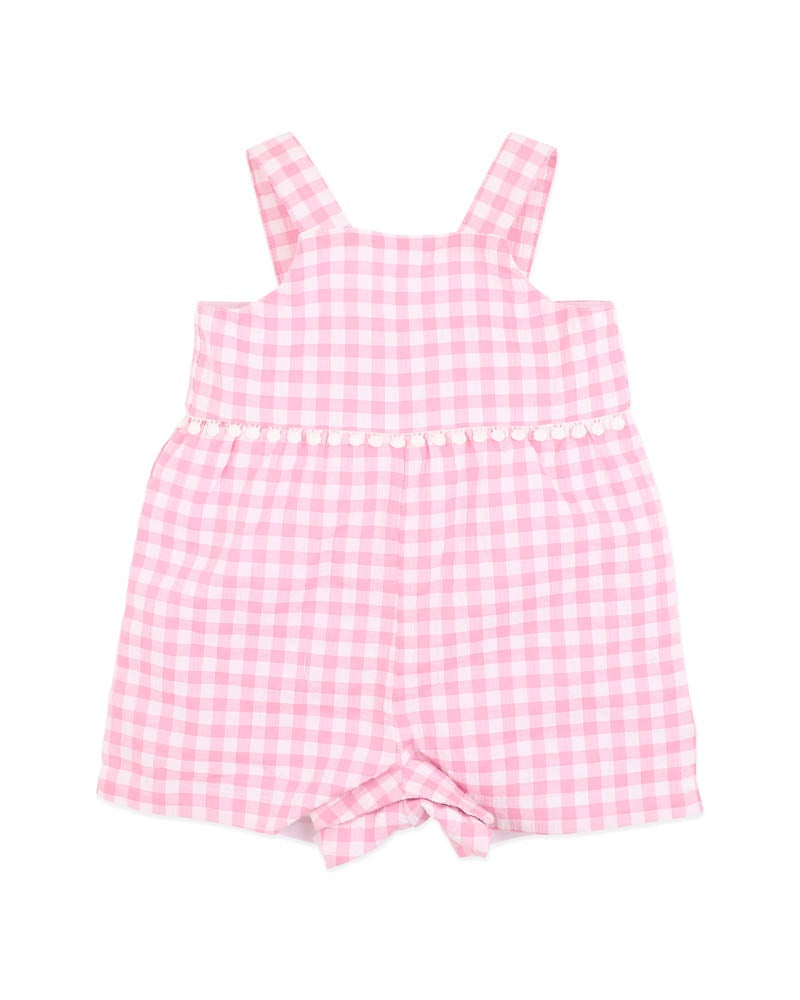 Pink Gingham Resort Playsuit - Bebe By Minihaha