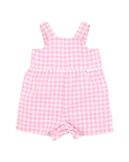Pink Gingham Resort Playsuit - Bebe By Minihaha