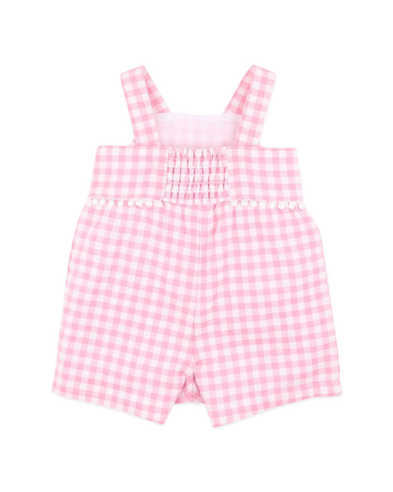 Pink Gingham Resort Playsuit - Bebe By Minihaha