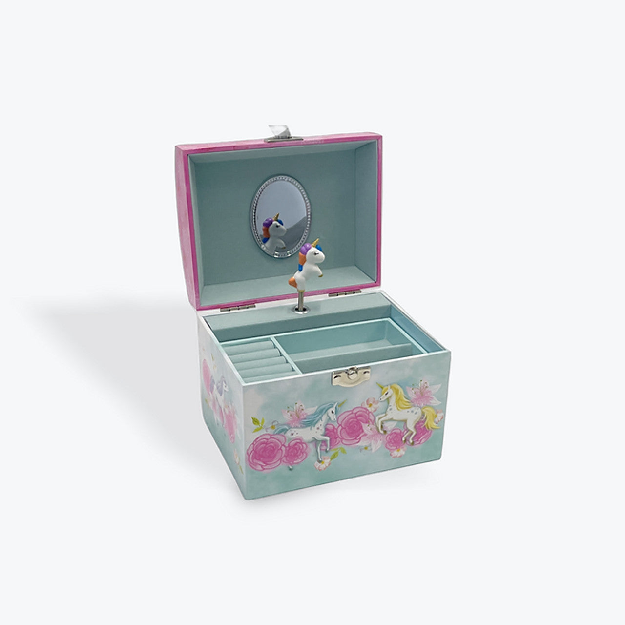 Musical Unicorn Pearl Handle Jewel Box