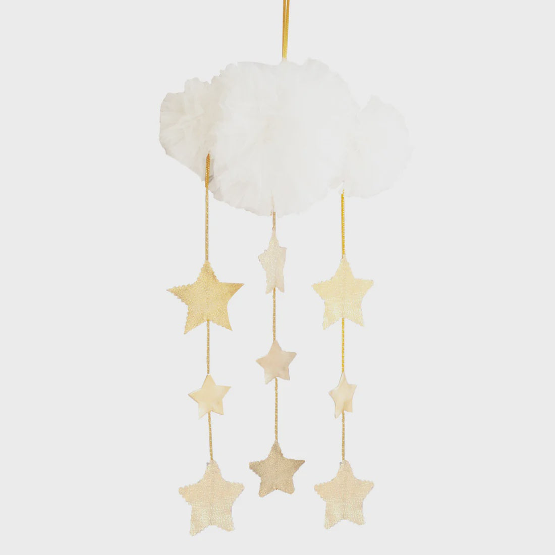 Tulle Cloud Mobile - Ivory & Gold