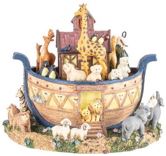 Noah's Ark Rotating Music Box Carousel